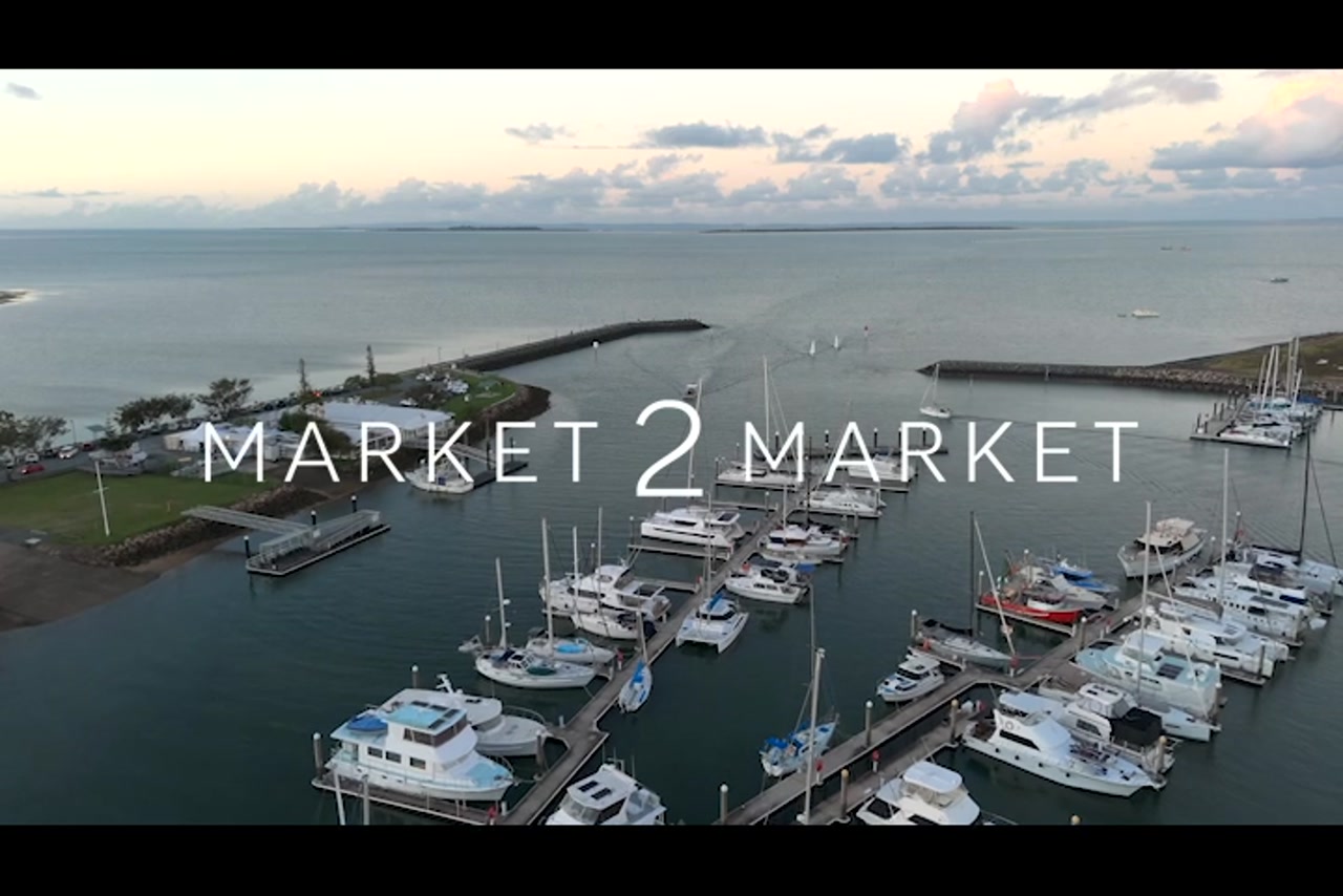 Aerial View Over Manly Marina, Brisbane
