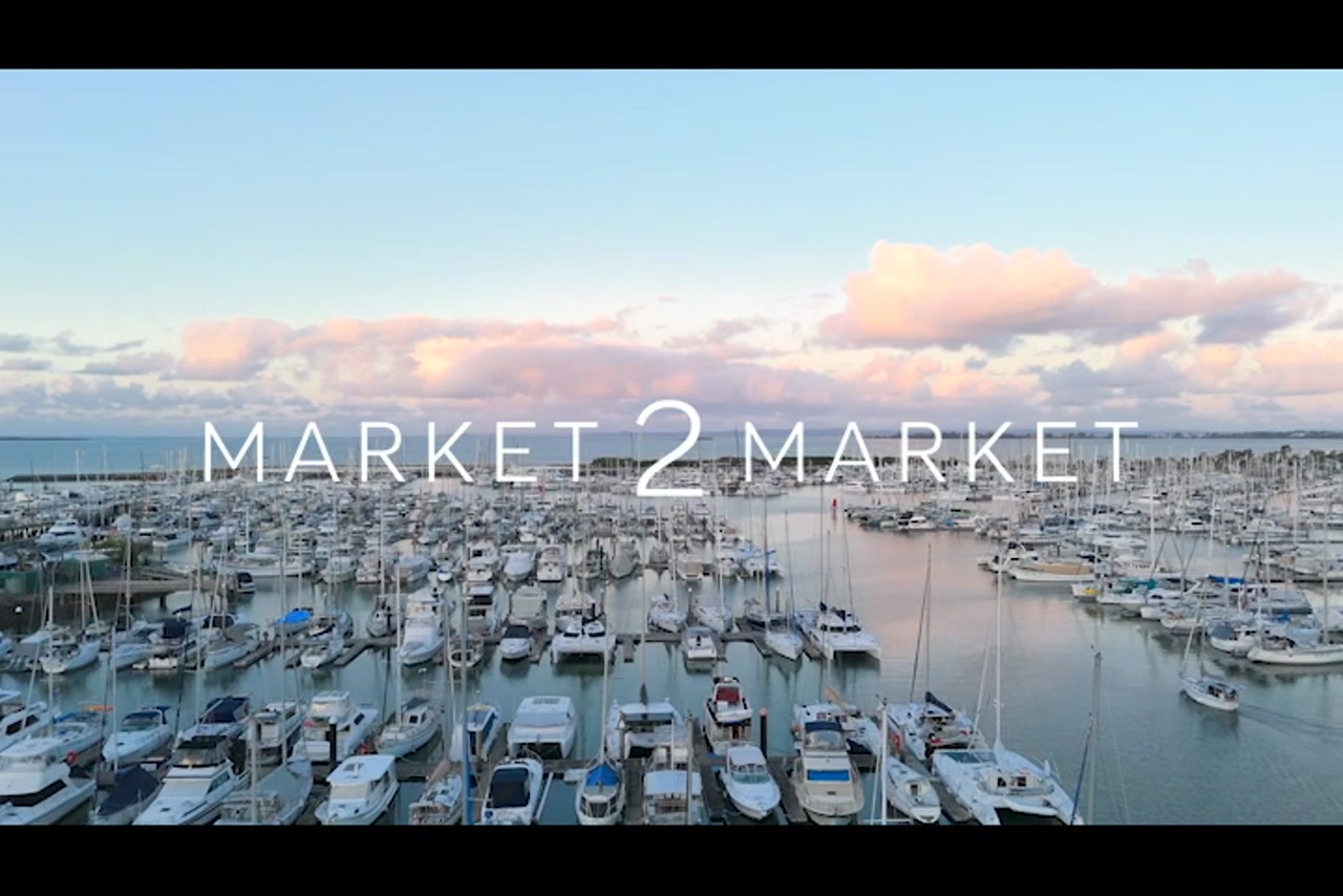 Aerial View Over Manly Marina, Brisbane