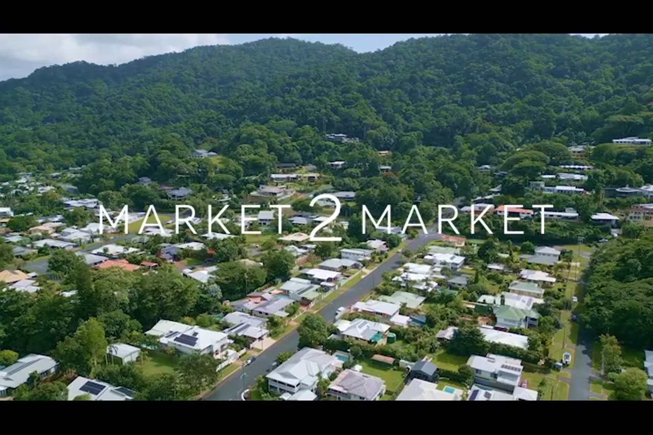 Aerial View Over Residential Area in Cairns