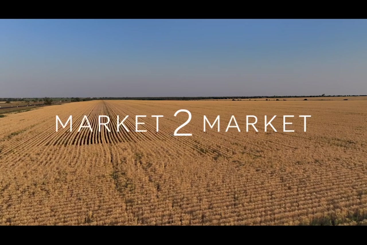 Aerial footage over a vast agricultural landscape