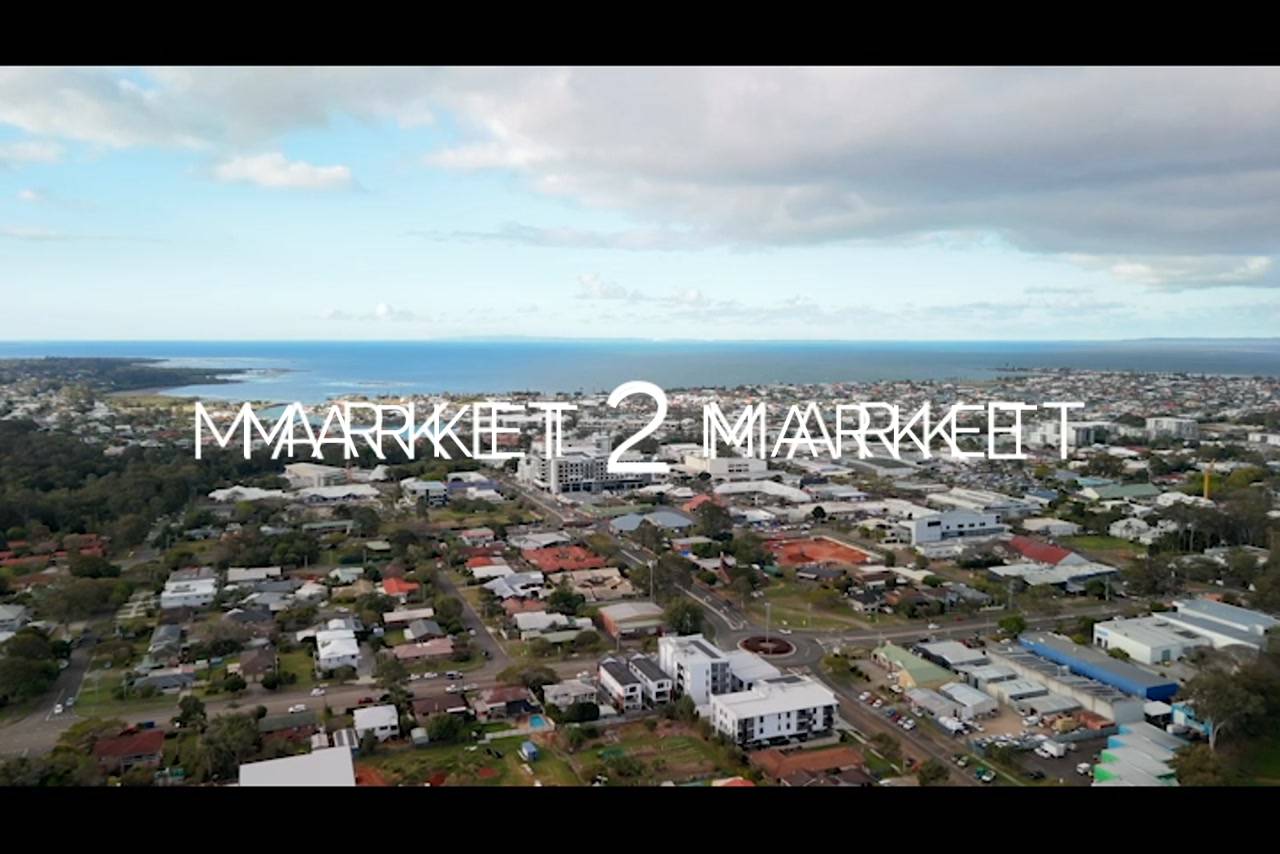 Aerial footage over Cleveland and Moreton Bay