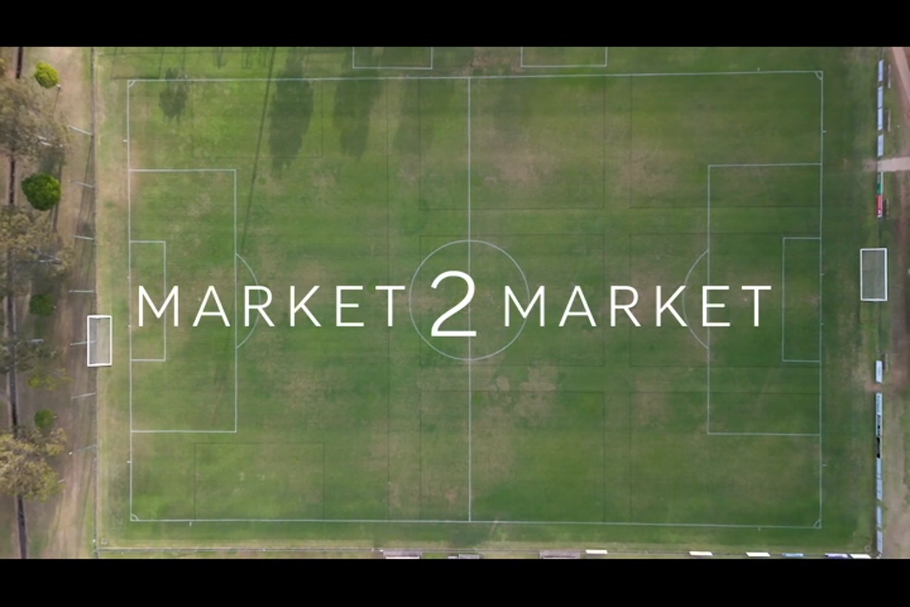 Aerial View Directly Overhead Of Redlands Soccer Club